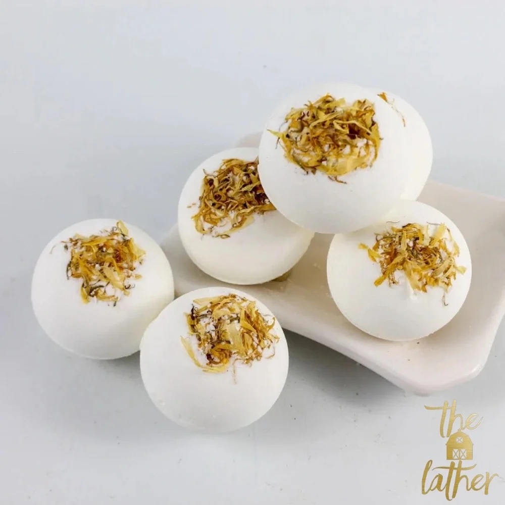 Botanicals- Peach & Tangerine / Elder Flowers Essential Milk Bomb - Picture 5 of 7